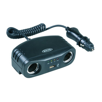 TWIN 12V MULTISOCKET WITH USB