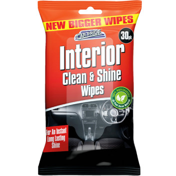 INTERIOR CLEAN AND SHINE WIPES