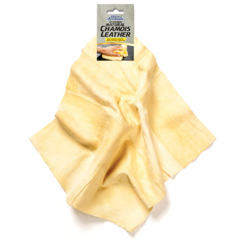 CAR PRIDE STITCHED NATURAL CHAMOIS LEATHER
