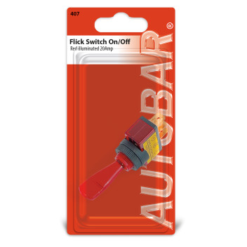 FLICK SWITCH - 20AMP RED
