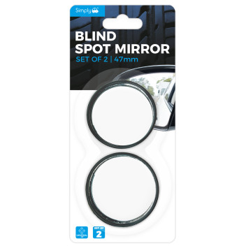 BLIND SPOT MIRROR 2 IN BLACK TWIN PACK