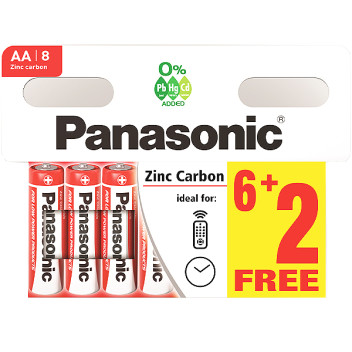 Panasonic AA Batteries (8 pack)