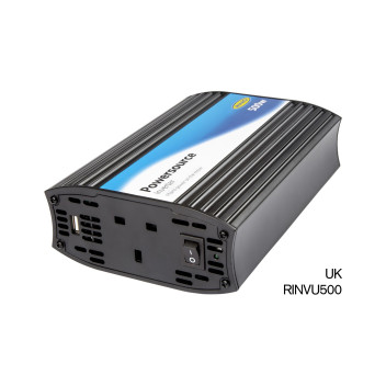 12V DC TO 240V AC 500W POWERSOURCE INVERTER WITH