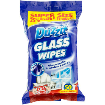 Duzzit Glass Wipes (pack 50)