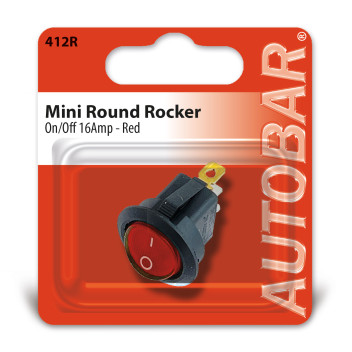 ROCKER SWITCH MINI RED ON/OFF