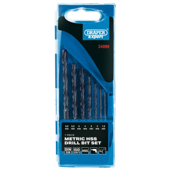 7pc HSS Drill Bit Set (1.5-6.5mm)