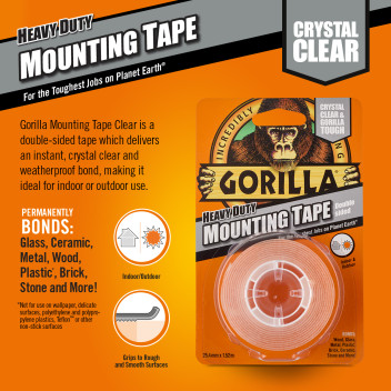 GORILLA HD Mounting Tape (Clear)