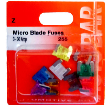 MICRO BLADE FUSES 3 TO 30 AMP