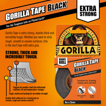 GORILLA Tape Handy Roll - 9mtr