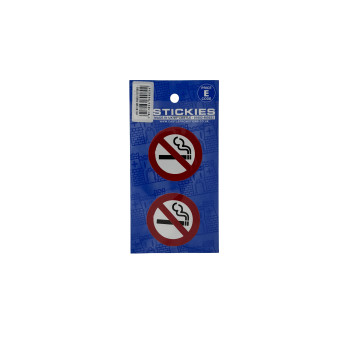 No Smoking Pair Outside Sticker