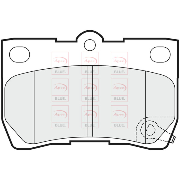 APEC BLUE BRAKE PADS (REAR) (R90) image