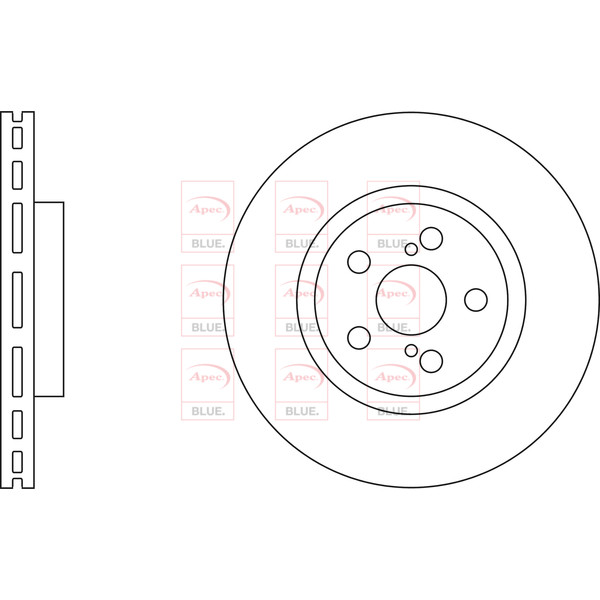 APEC BLUE BRAKE DISC (FRONT) (SINGLE) (R90) image