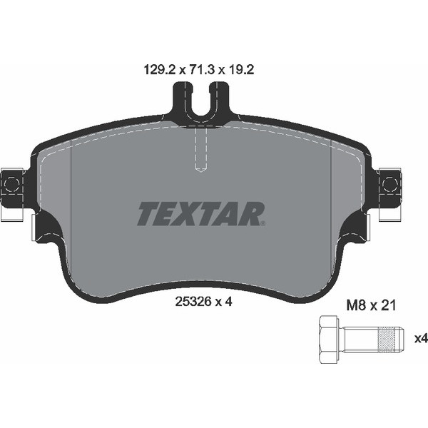 TEXTAR PC BRAKE PADS image