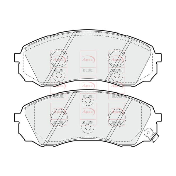 APEC BLUE BRAKE PADS (FRONT) (R90) image
