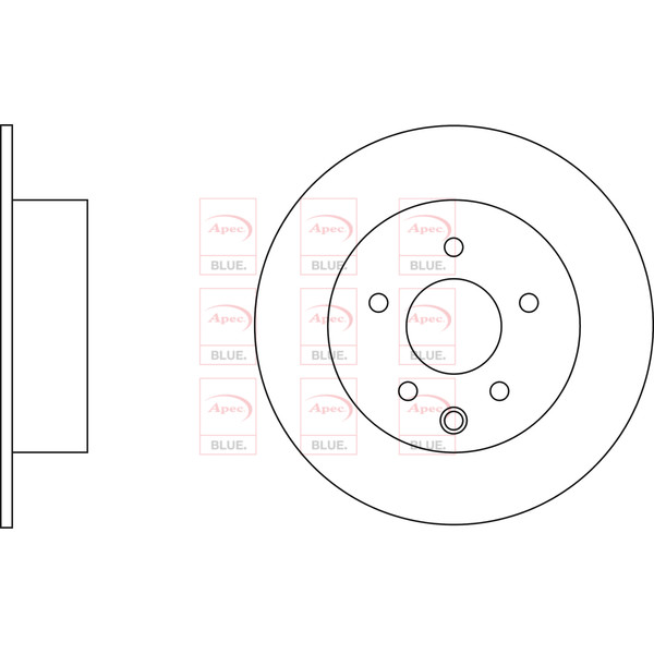 APEC BLUE BRAKE DISC (REAR) (SINGLE) (R90) image