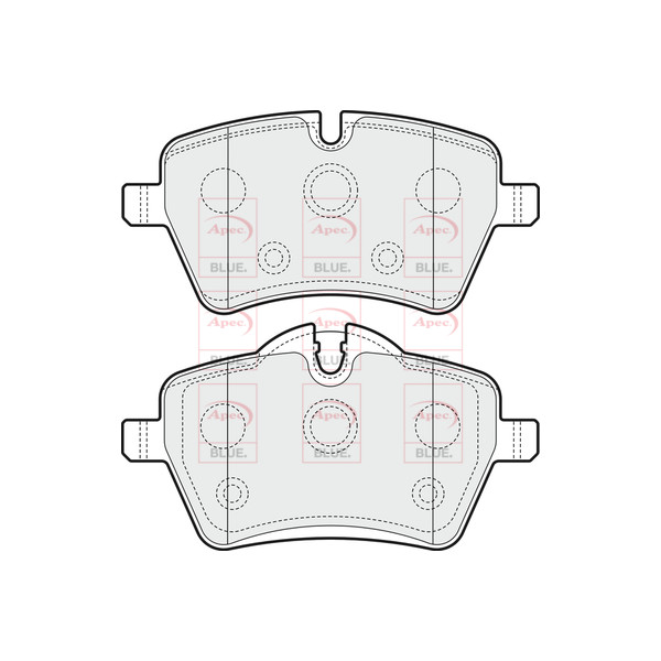 APEC BLUE BRAKE PADS (FRONT) (R90) image