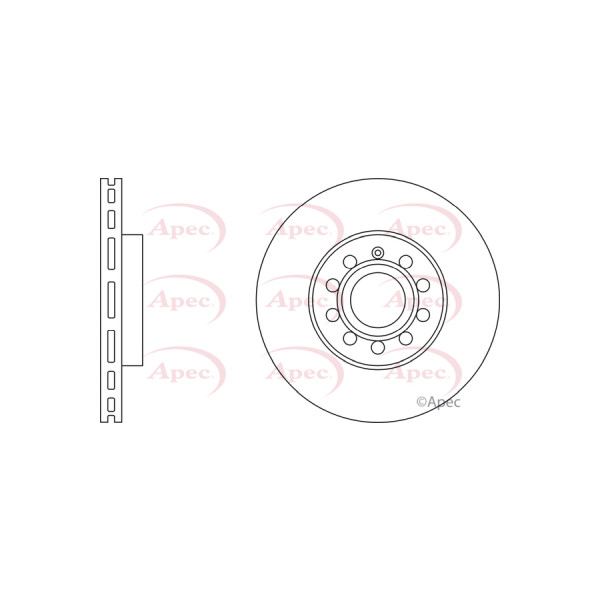 APEC BRAKE DISC (FRONT) (SINGLE) image