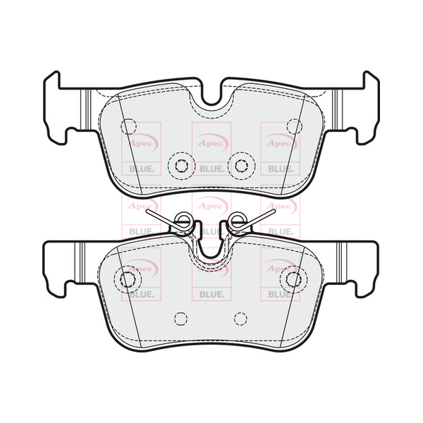 APEC BLUE BRAKE PADS (REAR) (R90) image