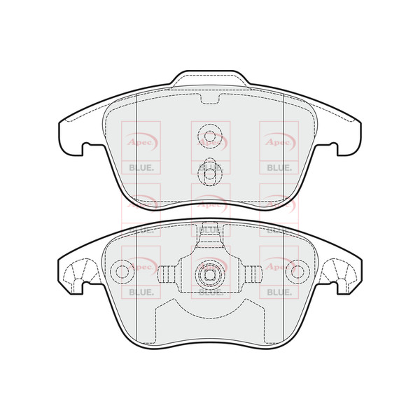 APEC BLUE BRAKE PADS (FRONT) (R90) image