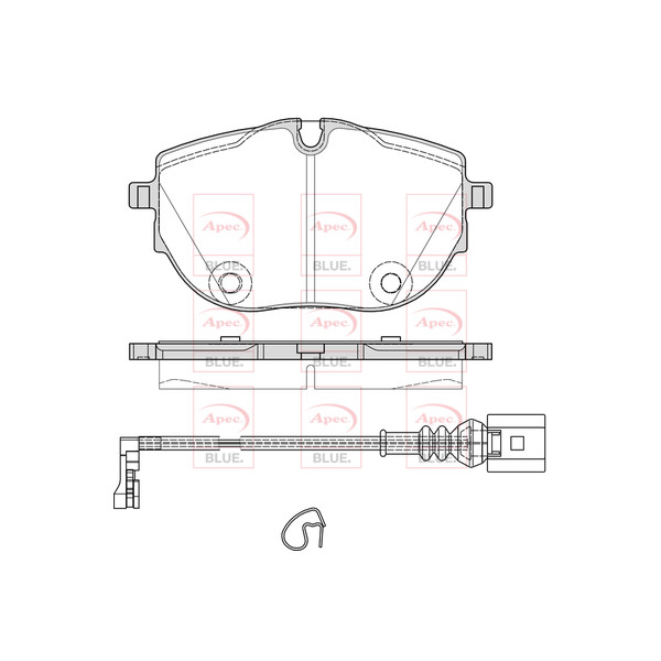 APEC BLUE BRAKE PADS (FRONT) (R90) image
