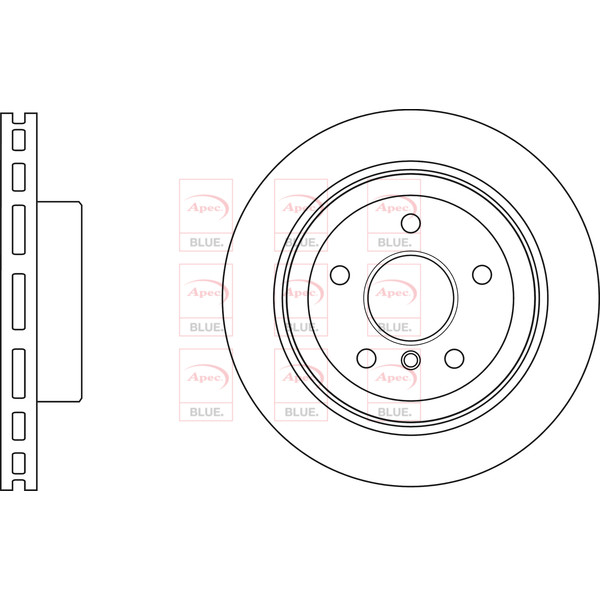 APEC BLUE BRAKE DISC (REAR) (SINGLE) (R90) image