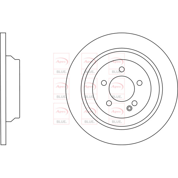 APEC BLUE BRAKE DISC (REAR) (SINGLE) (R90) image