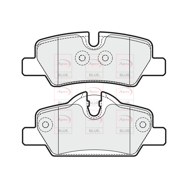 APEC BLUE BRAKE PADS (REAR) (R90) image