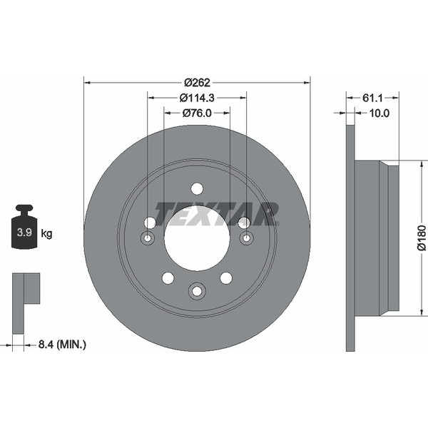 TEXTAR PC BRAKE DISCS image
