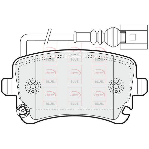 APEC BLUE BRAKE PADS (REAR) (R90) image