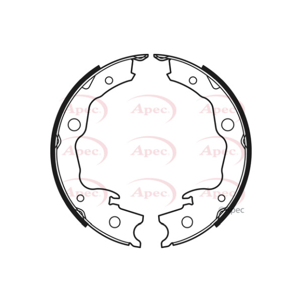 APEC BRAKE SHOES (REAR) (R90) image
