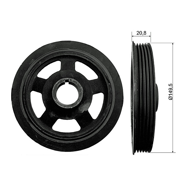 CRANK PULLEY image