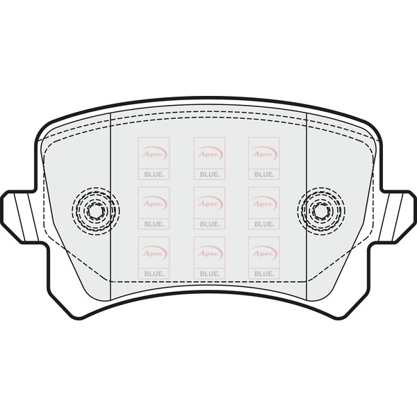 APEC BLUE BRAKE PADS (REAR) (R90) image