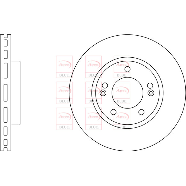 APEC BLUE BRAKE DISC (FRONT) (SINGLE) (R90) image