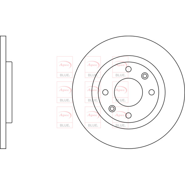APEC BLUE BRAKE DISC (FRONT) (SINGLE) (R90) image