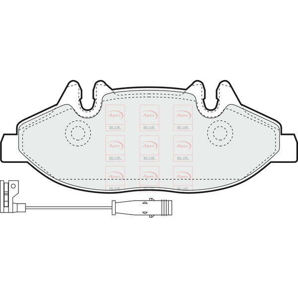 APEC BLUE BRAKE PADS (FRONT) (R90) image