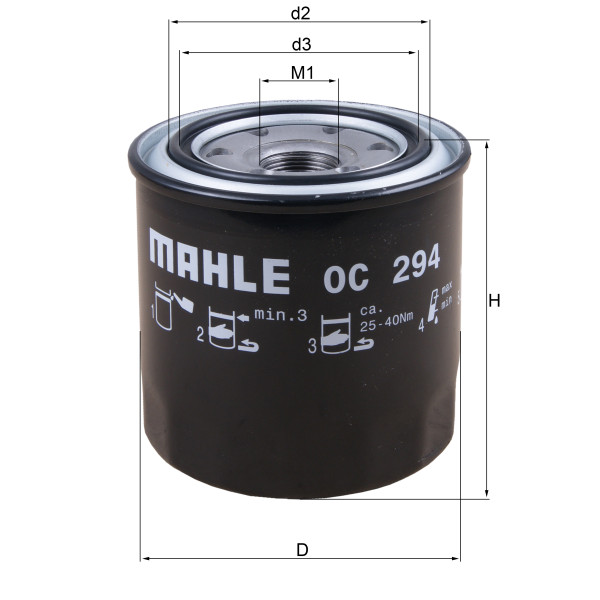 OIL FILTER - SPIN ON image
