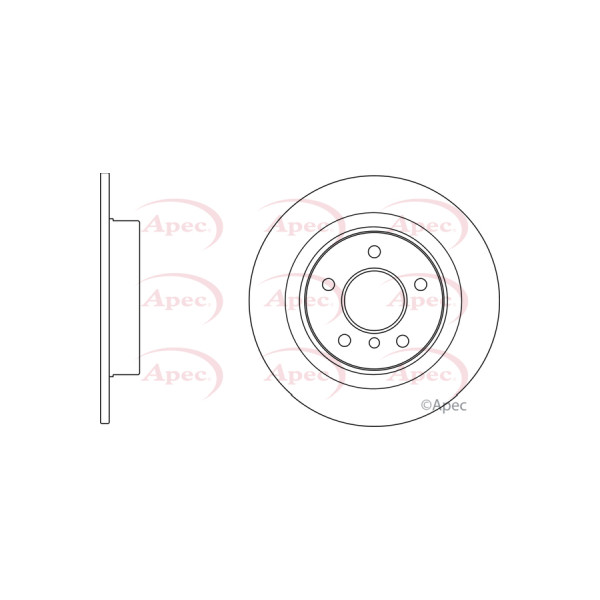 APEC BRAKE DISC (REAR) (SINGLE) image
