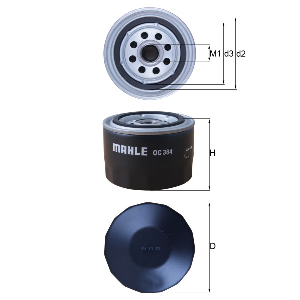 OIL FILTER - SPIN ON image