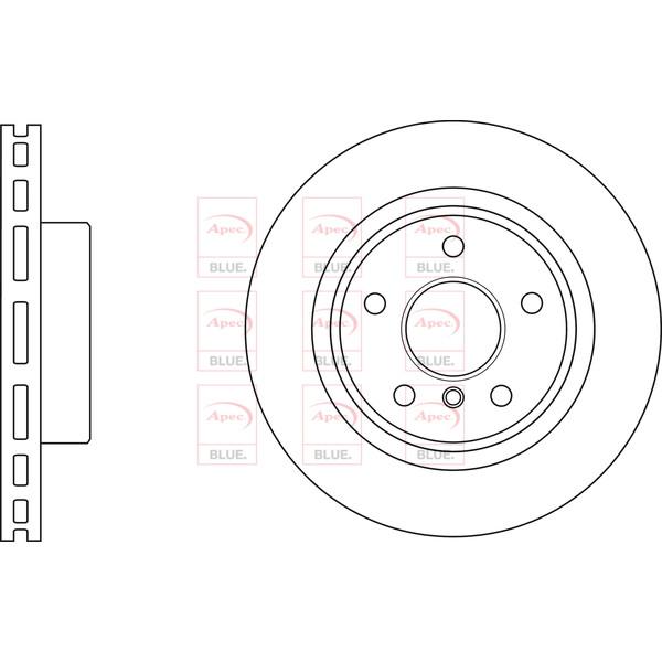 APEC BLUE BRAKE DISC (FRONT) (SINGLE) (R90) image