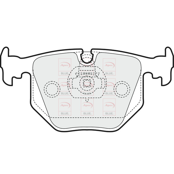 APEC BLUE BRAKE PADS (REAR) (R90) image