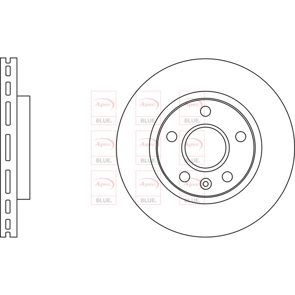 APEC BLUE BRAKE DISC (FRONT) (SINGLE) (R90) image