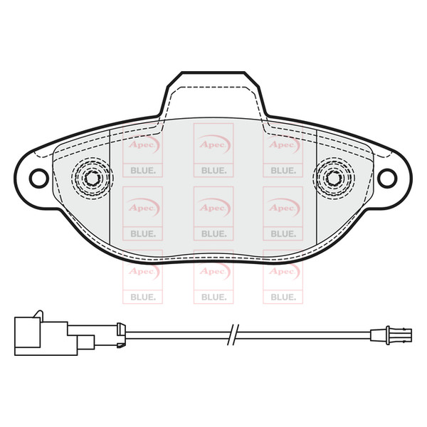 APEC BLUE BRAKE PADS (FRONT) (R90) image