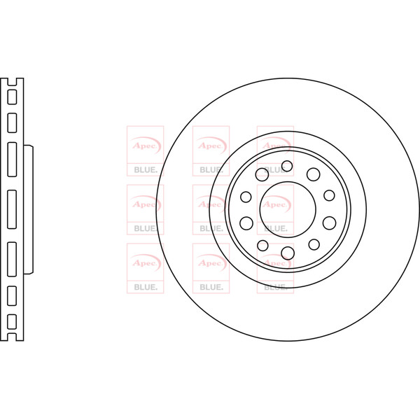 APEC BLUE BRAKE DISC (FRONT) (SINGLE) (R90) image