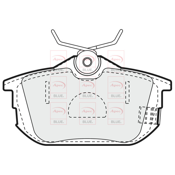 APEC BLUE BRAKE PADS (REAR) (R90) image