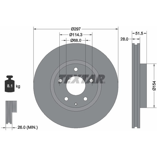 TEXTAR PC BRAKE DISCS image