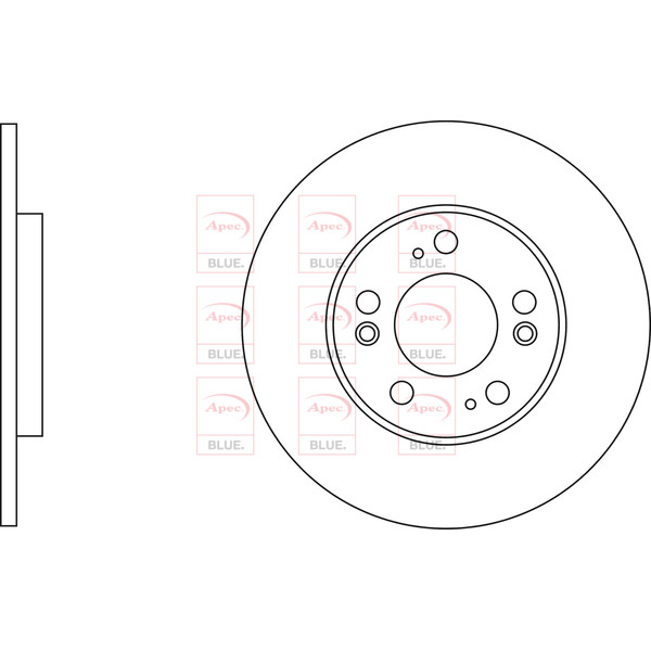 APEC BLUE BRAKE DISC (REAR) (SINGLE) (R90) image