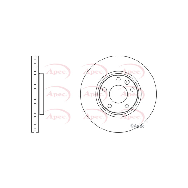 APEC BRAKE DISC (FRONT) (SINGLE) image