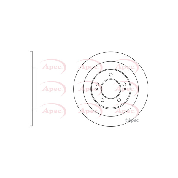 APEC BRAKE DISC (REAR) (SINGLE) image