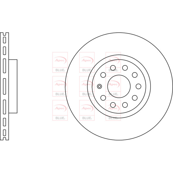 APEC BLUE BRAKE DISC (FRONT) (SINGLE) (R90) image