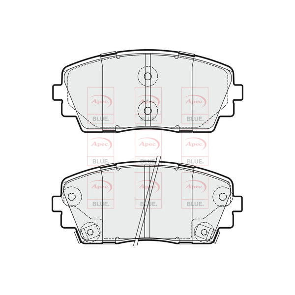 APEC BLUE BRAKE PADS (FRONT) (R90) image